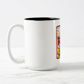 Funny Stock Trader Short Squeeze Panic Drawing Two-Tone Coffee Mug