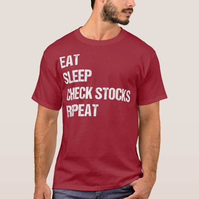 Funny Stock Trading Trade Investing Birthday T-Shirt (Front)