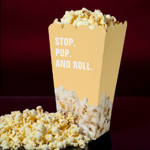 Funny Stop Pop & Roll Yellow Favour Box
