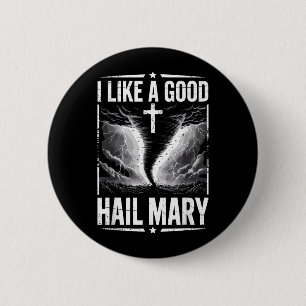 Funny Storm Chaser Costume Jesus Faith 6 Cm Round Badge