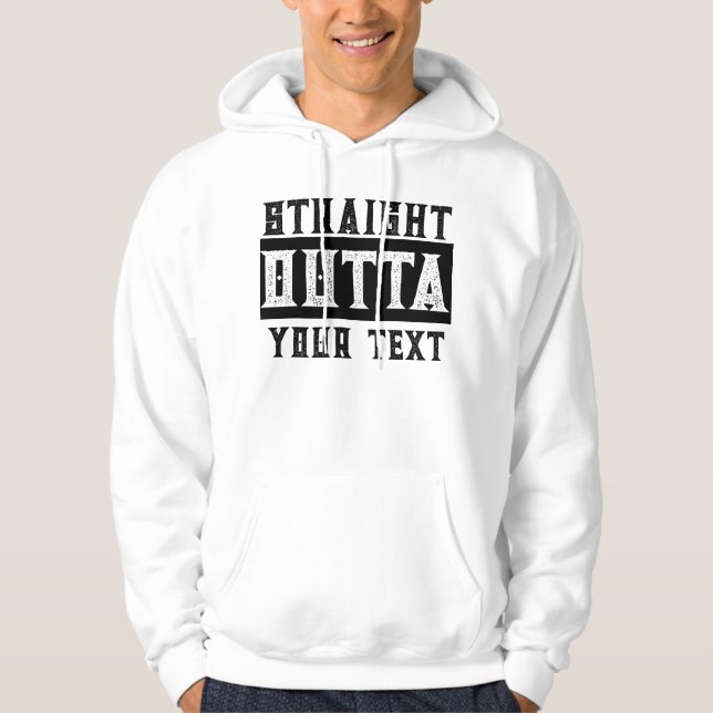 Funny 'Straight Outta Your Text' Hoodie (Front)