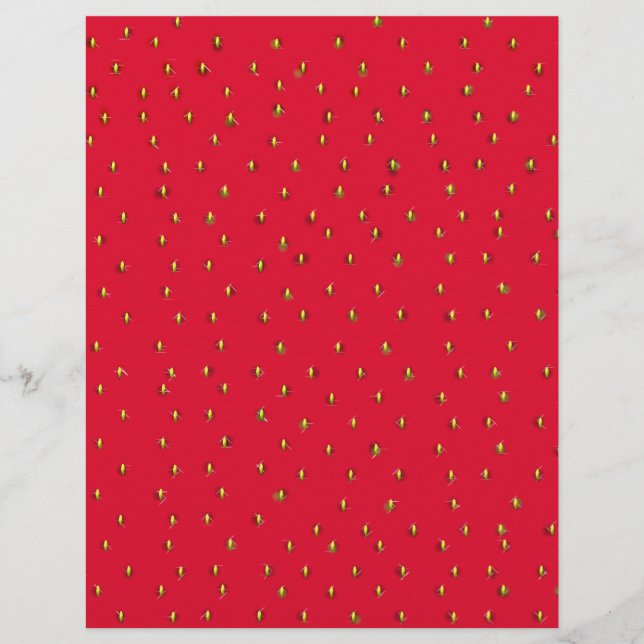 Funny strawberry background red (Front)