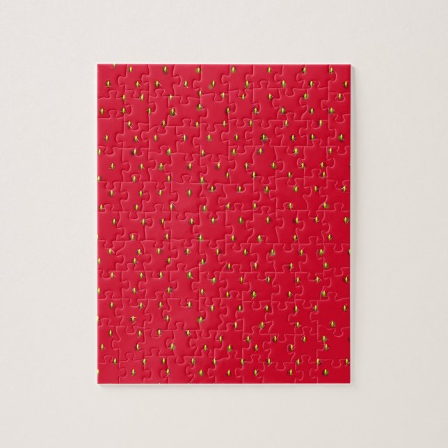 Funny strawberry background red jigsaw puzzle (Vertical)