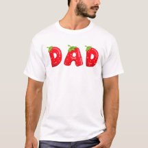 Funny Strawberry Dad Fruit Birthday 