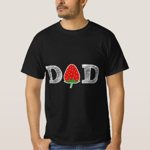Funny Strawberry Dad Fruit Gif Berry Father Gift  T-Shirt