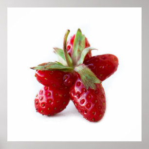 Funny strawberry poster
