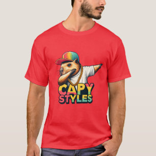 Funny Streetwear Capybara Dab Tee