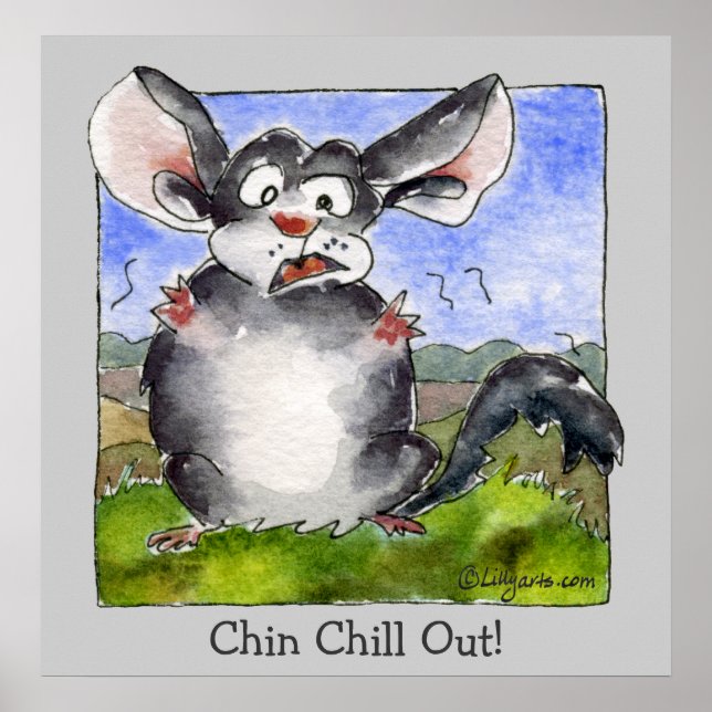 Funny Stress Cartoon Poster Print (Front)