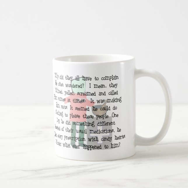 Funny Stressed Pharmacist Story Art Coffee Mug (Right)