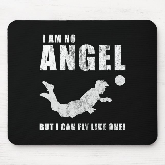 Funny Striker Forward Soccer Goal Sport Header Byl Mouse Pad (Front)