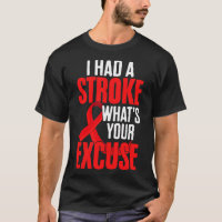 Funny Stroke Survivor Ribbon I Had Stroke What's Y
