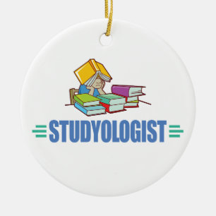 Funny Student Ceramic Tree Decoration