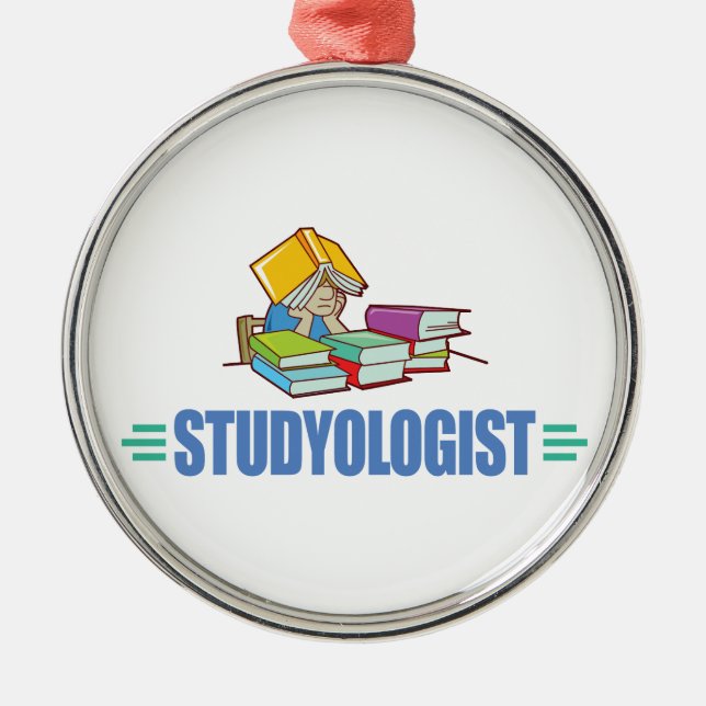 Funny Student Metal Tree Decoration (Front)