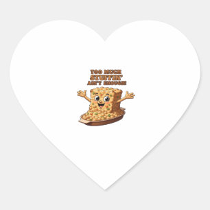 Funny Stuffing Overload Thanksgiving Classic T-Shi Heart Sticker