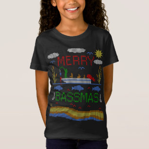 Funny Stupid Bass Fishing Ugly Christmas Sweater P