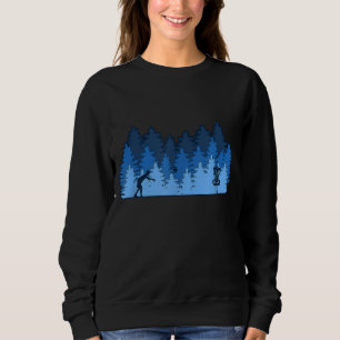 Funny Stupid Tree Disc Golf Gift Idea Sweatshirt