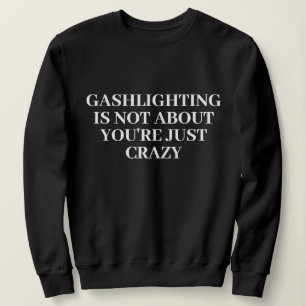 Funny Stylish Cute Custom Minimal Monogram Black Sweatshirt