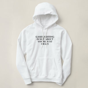 Funny Stylish Cute Custom Minimal Monogram Blue Hoodie