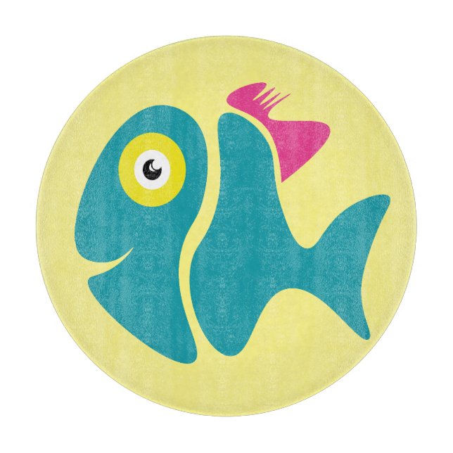 Funny Stylish Fish Cutting Board (Front)