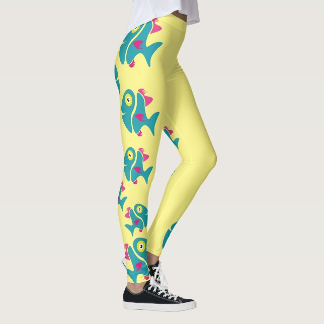 Funny stylish fish leggings (Right)