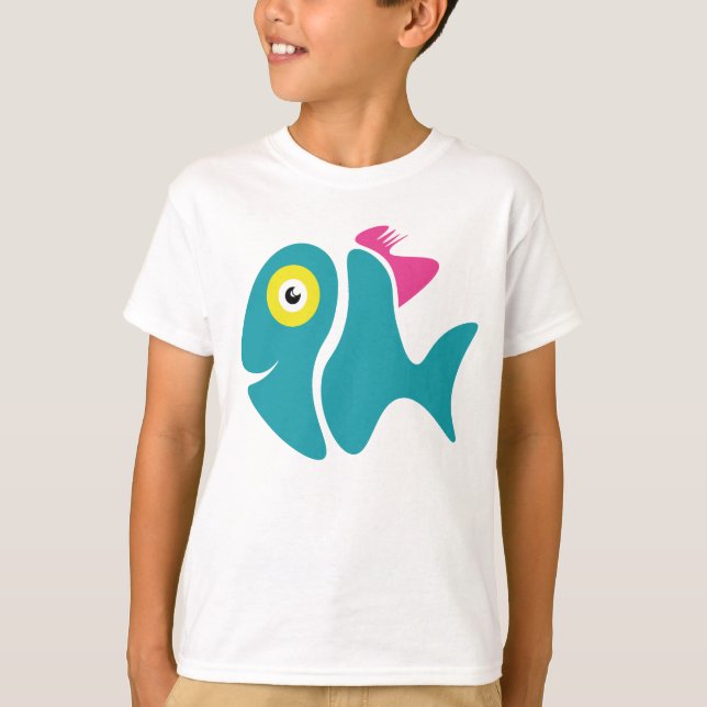 Funny Stylish Fish T-Shirt (Front)