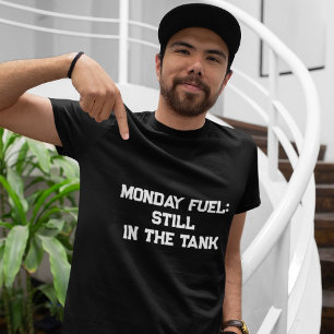 Funny Stylish Modern Black & White Sarcasm Monday T-Shirt