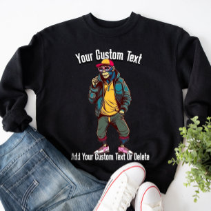 Funny Stylish Monkey Animal Fashion Sweatshirt
