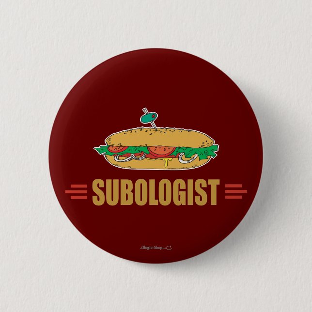 Funny Submarine Sandwich 6 Cm Round Badge (Front)