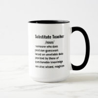Funny Substitute Teacher Definition gifts 