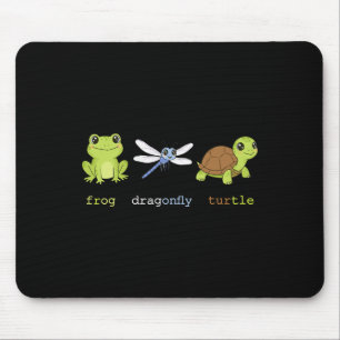 Funny Subtle Political Frog Dragonfly Turtle Resis Mouse Pad