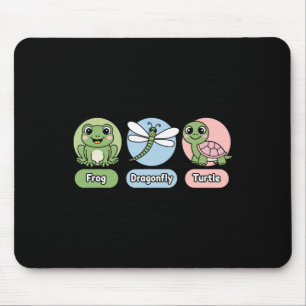 Funny Subtle Political Humour Frog Dragonfly Turtl Mouse Pad