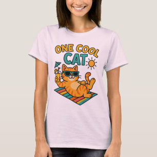 Funny Summer Cat Lover T-Shirt 