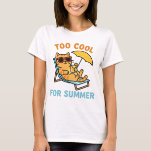 Funny Summer Cat Lover T-Shirt – Gift For Cat Mum