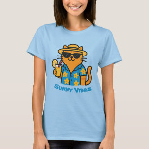 Funny Summer Cat T-Shirt – Cute Beach Vibes