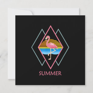Funny Summer Flamingo   Cute Flamingo Lover Invitation