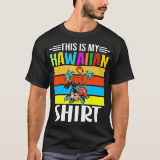 Funny Summer Hawaii Flamingo Men Women This is My  T-Shirt
