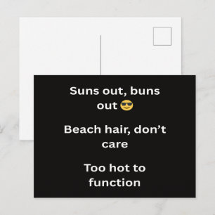 Funny Summer T-Shirt Slogans 2026 Trending Beach H Postcard