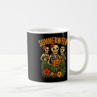 Funny Summerween Skeletons Luau Party Halloween Be Coffee Mug