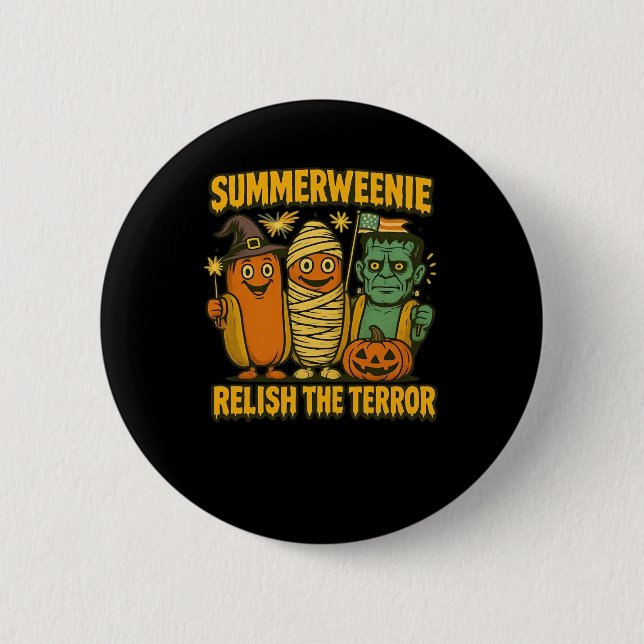 Funny Summerweenie 4Th Of July Essential 6 Cm Round Badge (Front)