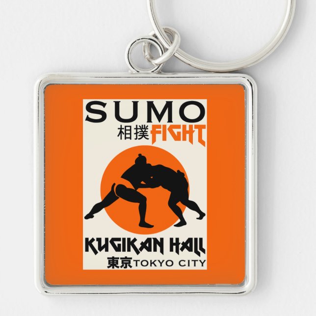 Funny Sumo Wrestler Key Ring (Front)