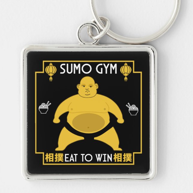 Funny Sumo Wrestler Key Ring (Front)