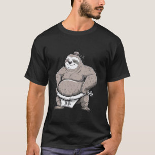 Funny Sumo Wrestling Sloth Martial Arts Funny For  T-Shirt