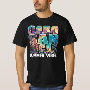 funny sun sand and cabo vacation memories in style T-Shirt