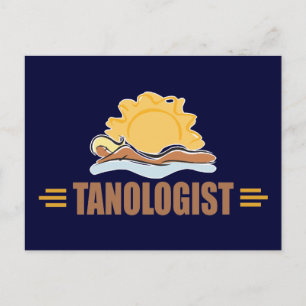 Funny Sun Tanning Postcard