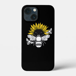 Funny Sunflower Bee, Men Womens Hippie, Flower Pre iPhone 13 Mini Case
