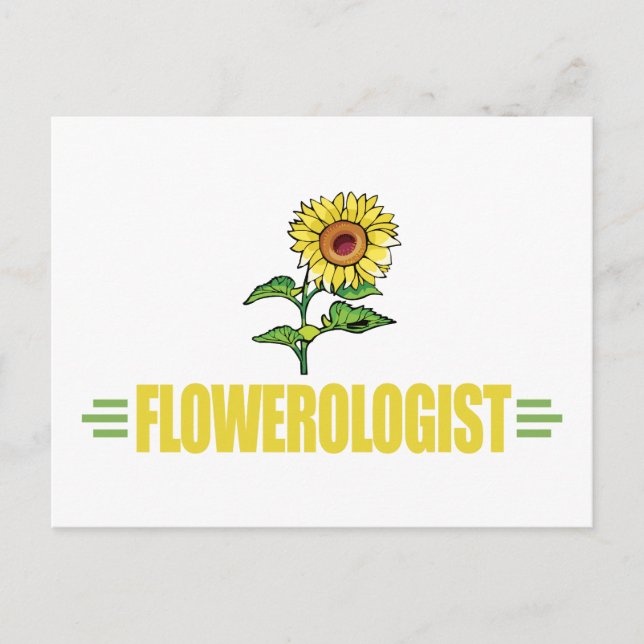 Funny Sunflower Postcard (Front)