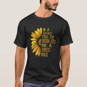 Funny Sunflower Shirts Diabetes Nurse Shirts