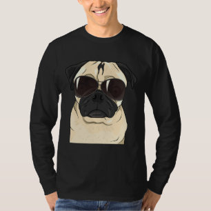 Funny Sunglass Pug T shirt Tee for Pet Lovers Esse