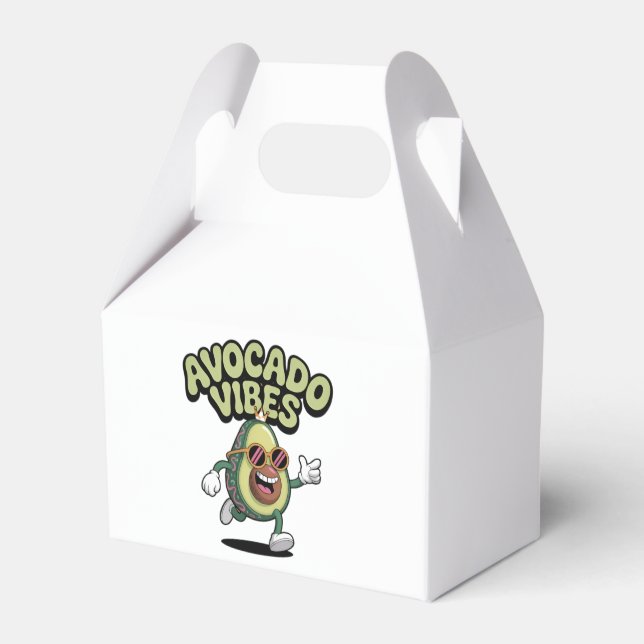 Funny Sunglasses Avocado Favour Box (Front Side)