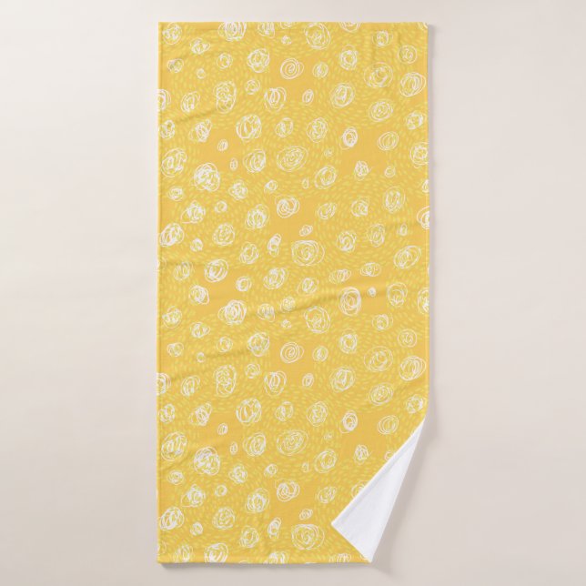 Funny sunny seamless patternabstract,art,backgroun bath towel (Bath Towel)